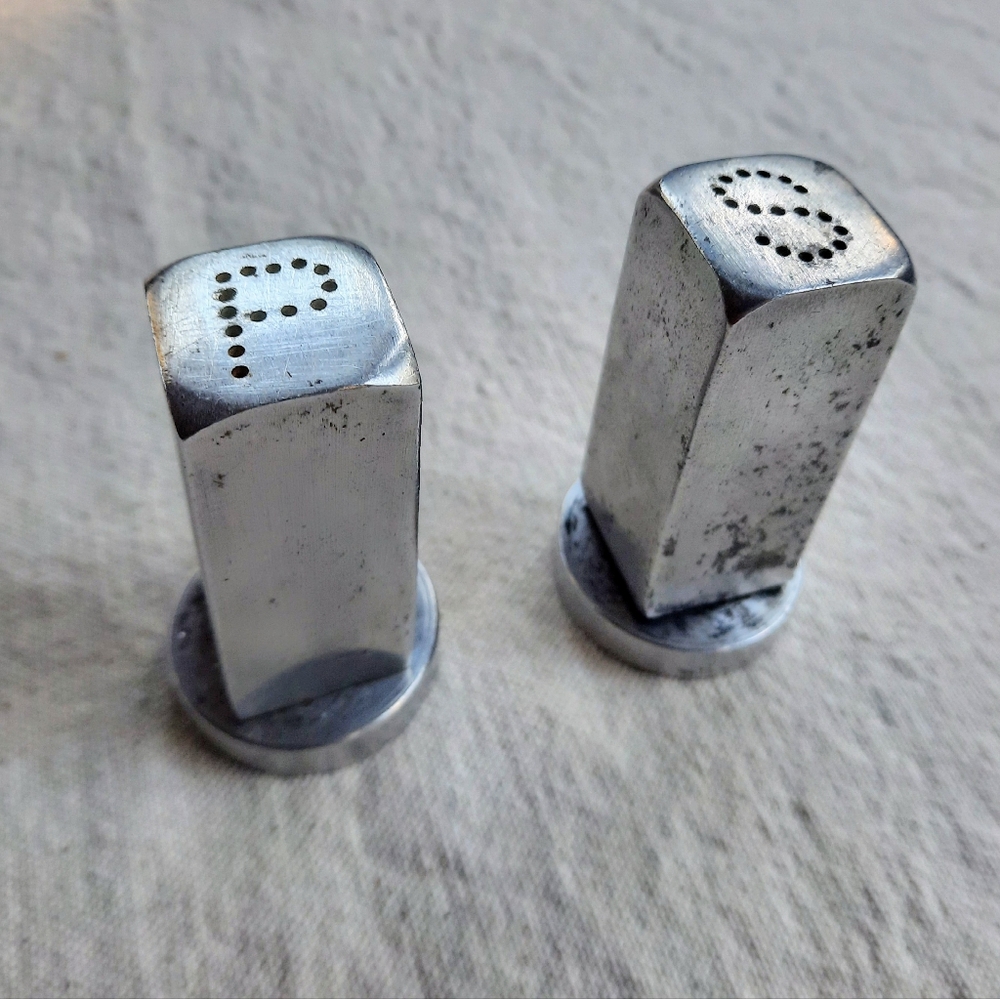 Vintage Everlast Forged Aluminum Salt and Pepper Shaker Set
